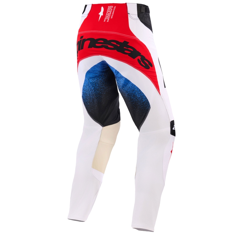 Alpinestars Techstar Knif Motocross-housut Musta-valkoinen-sininen-punainen