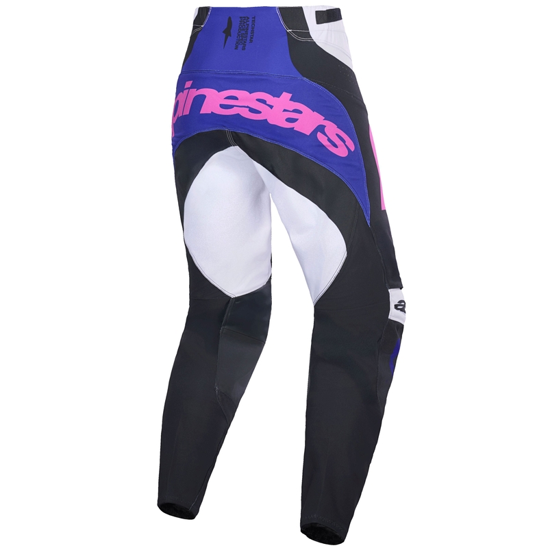 Alpinestars Techstar Knif Motocross-housut Musta-Kirkkaanharmaa-Purppura
