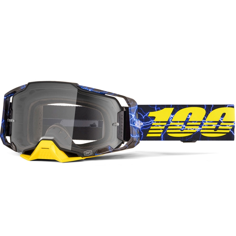 Motocross-lasit 100% Armega Fury kirkkaalla pleksillä 100% Armega Fury kirkas pleksi