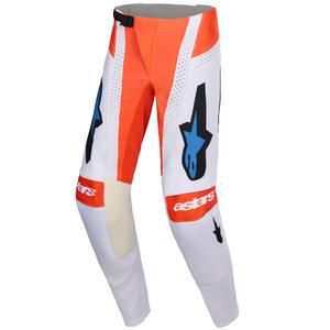 Alpinestars Techstar Knif Motocross-housut vaaleanharmaa-fluo oranssi-musta