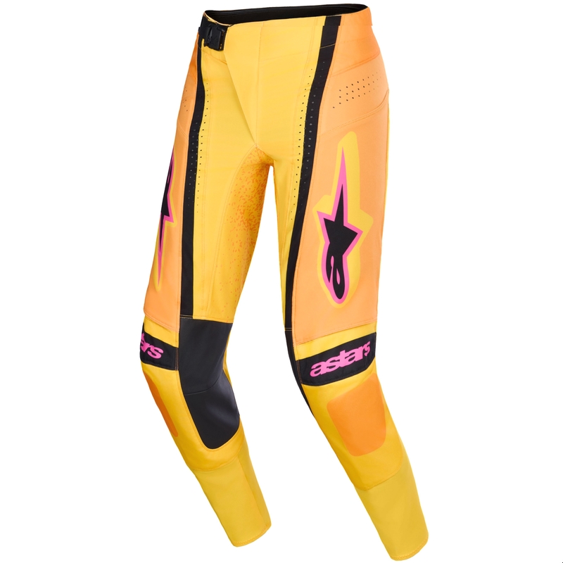 Alpinestars Techstar Nomur Motocross-housut oranssi-kelta-vaaleanpunainen
