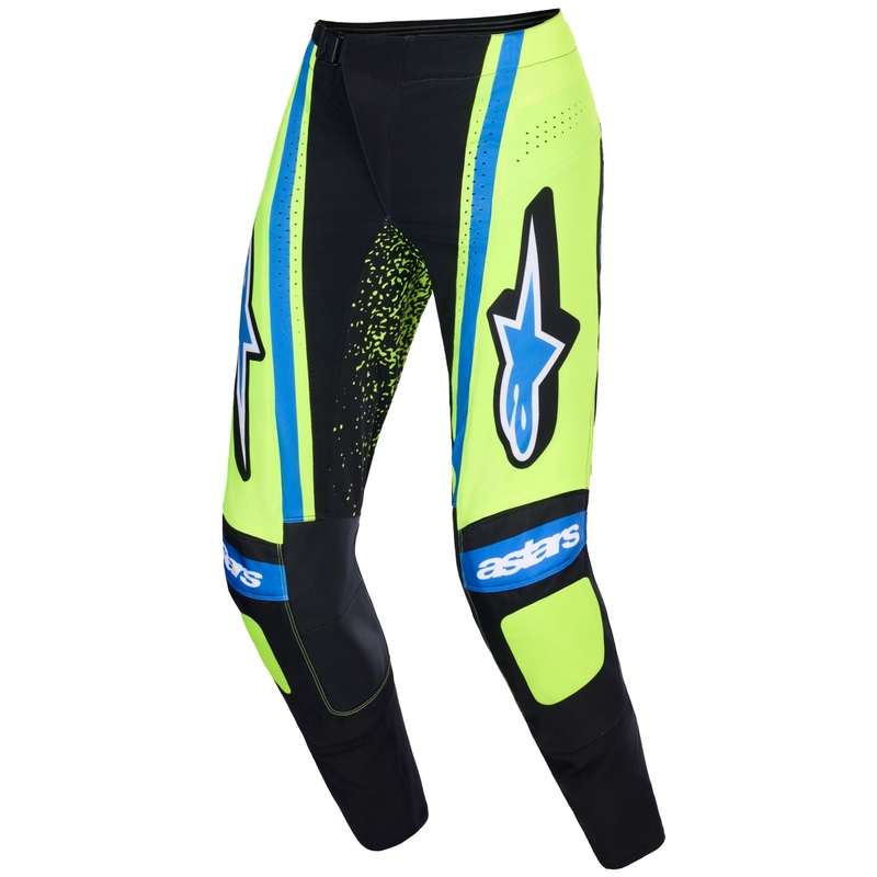 Alpinestars Techstar Nomur Motocross-housut tummansininen-fluokokeltainen-siniset