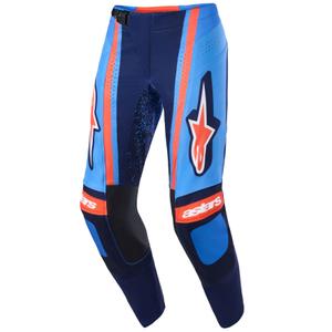 Alpinestars Techstar Nomur Motocross-housut tummansininen-oranssi-sininen