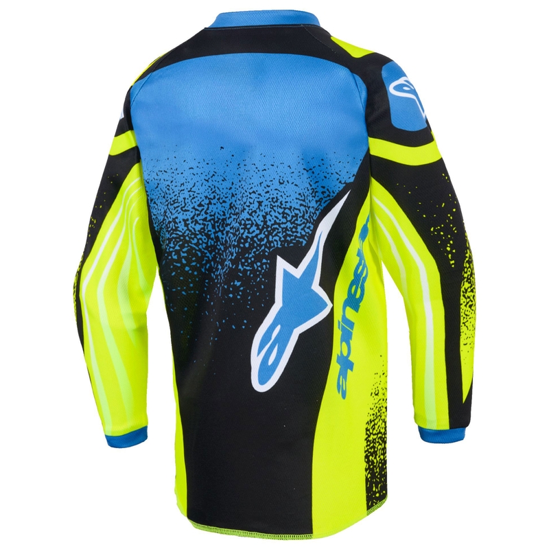 Lasten motocross paita Alpinestars Racer Nomur tummansininen-fluo keltainen-musta