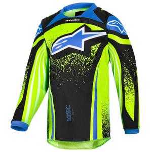Lasten motocross paita Alpinestars Racer Nomur tummansininen-fluo keltainen-musta