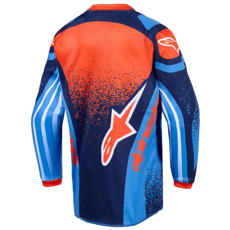 Lasten motocross paita Alpinestars Racer Nomur tummansininen-oranssi-musta