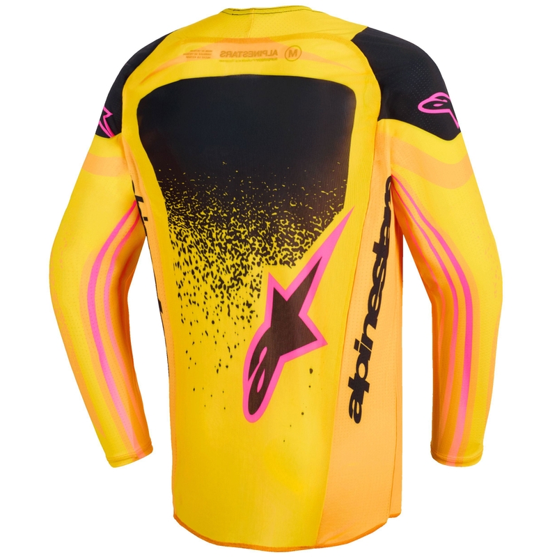Alpinestars Techstar Nomur lasten motocross trikoo oranssi-kelta-vaaleanpunainen