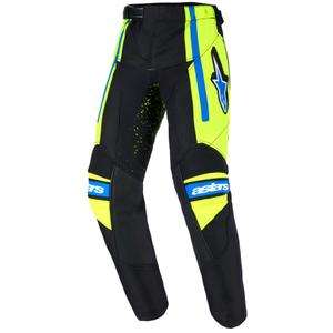 Alpinestars Racer Nomur Lasten Motocross-housut tummansininen-fluo-kelta-musta