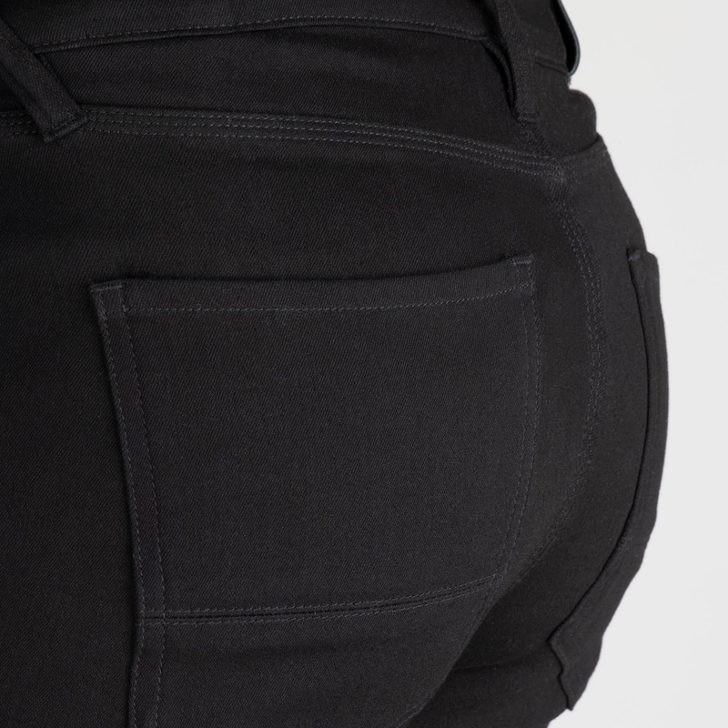 Cropped moottoripyöräfarkut OXFORD ORIGINAL APPROVED SUPER STRETCH JEANS AA SLIM FIT musta