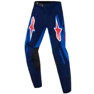 Alpinestars Supertech Vista Lasten Motocross-housut tummansininen-koralli-koboltti