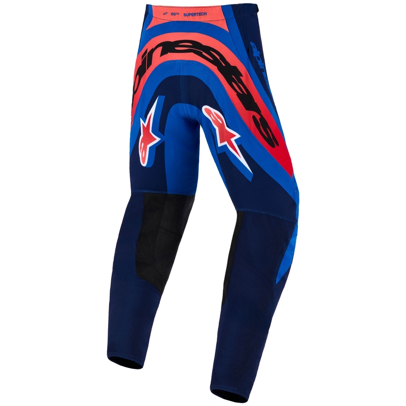 Alpinestars Supertech Vista Lasten Motocross-housut tummansininen-koralli-koboltti