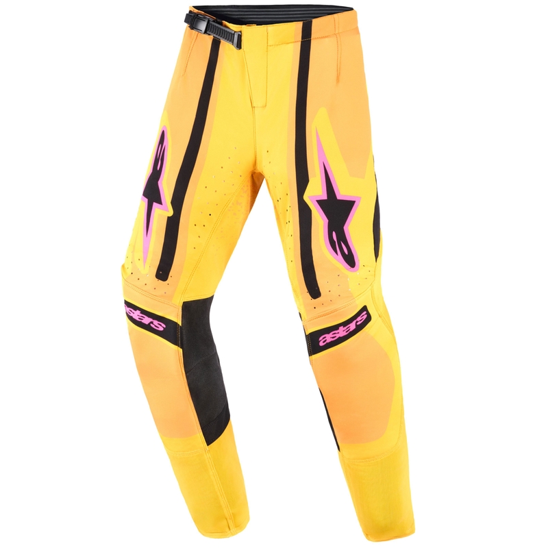 Alpinestars Techstar Nomur Lasten motocross-housut oranssi-kelta-vaaleanpunainen