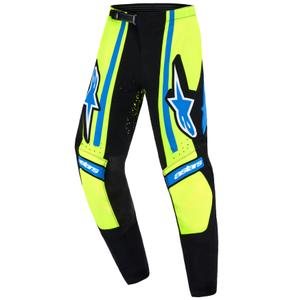 Alpinestars Techstar Nomur Kids Motocross-housut tummansininen-fluokokeltainen-sininen