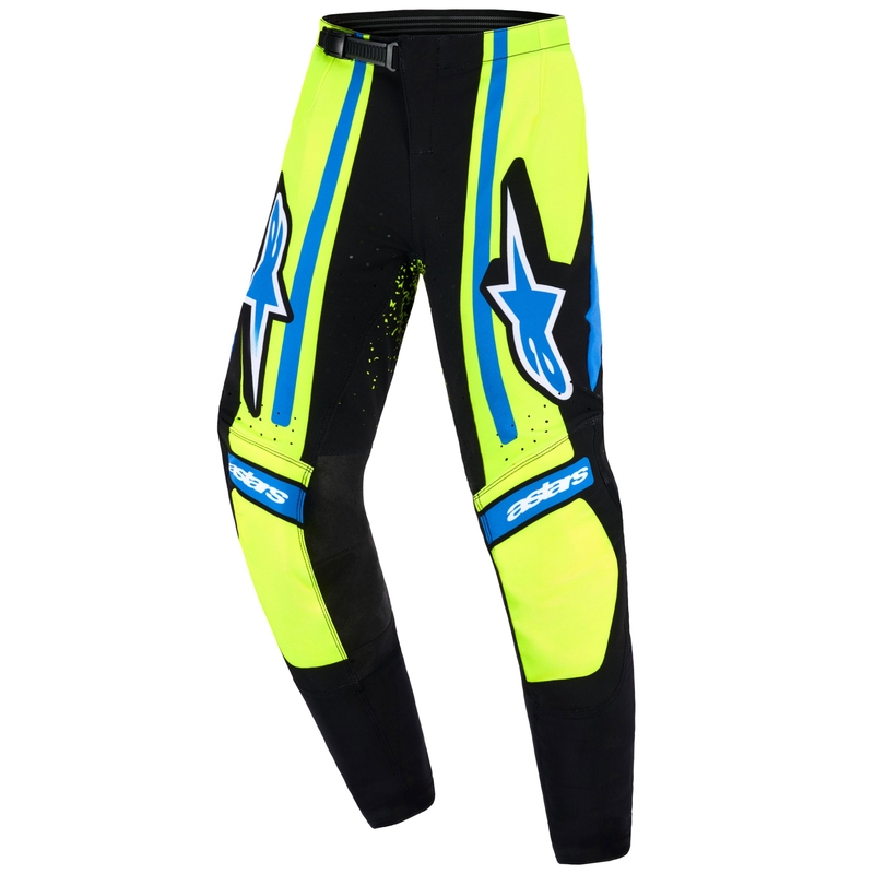 Alpinestars Techstar Nomur Kids Motocross-housut tummansininen-fluokokeltainen-sininen