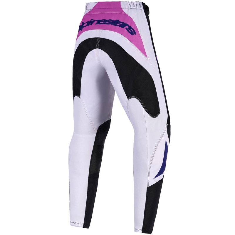 Alpinestars Fluid Grid Lasten Motocross-housut Musta-Kirkkaanharmaa-Lilanpunainen