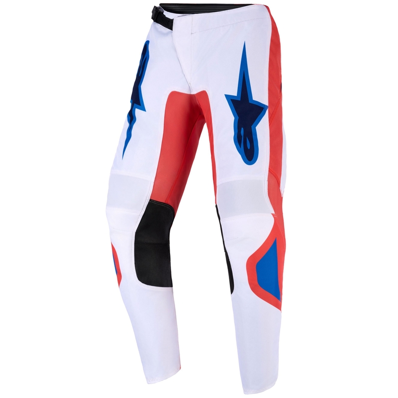 Alpinestars Fluid Grid Lasten motocrosshousut oranssi ja sinivalkoinen sekä valkoinen