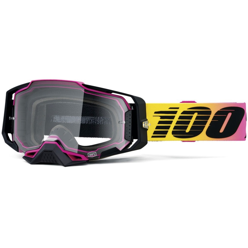 Motocross-lasit 100% ARMEGA 91 kirkkaalla pleksillä 100% ARMEGA 91 kirkas pleksi