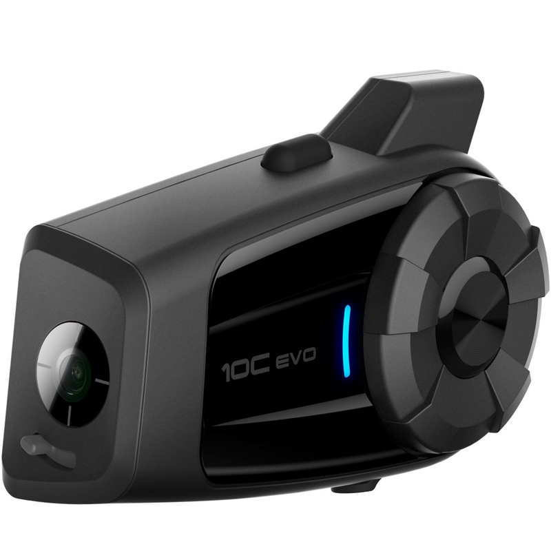 Bluetooth-välipuhelin moottoripyörään Sena 10C EVO, jossa on integroitu 4K-kamera