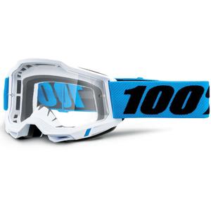 Motocross-lasit 100% Accuri Novel kirkkaalla pleksillä 100% Accuri Novel kirkas pleksi