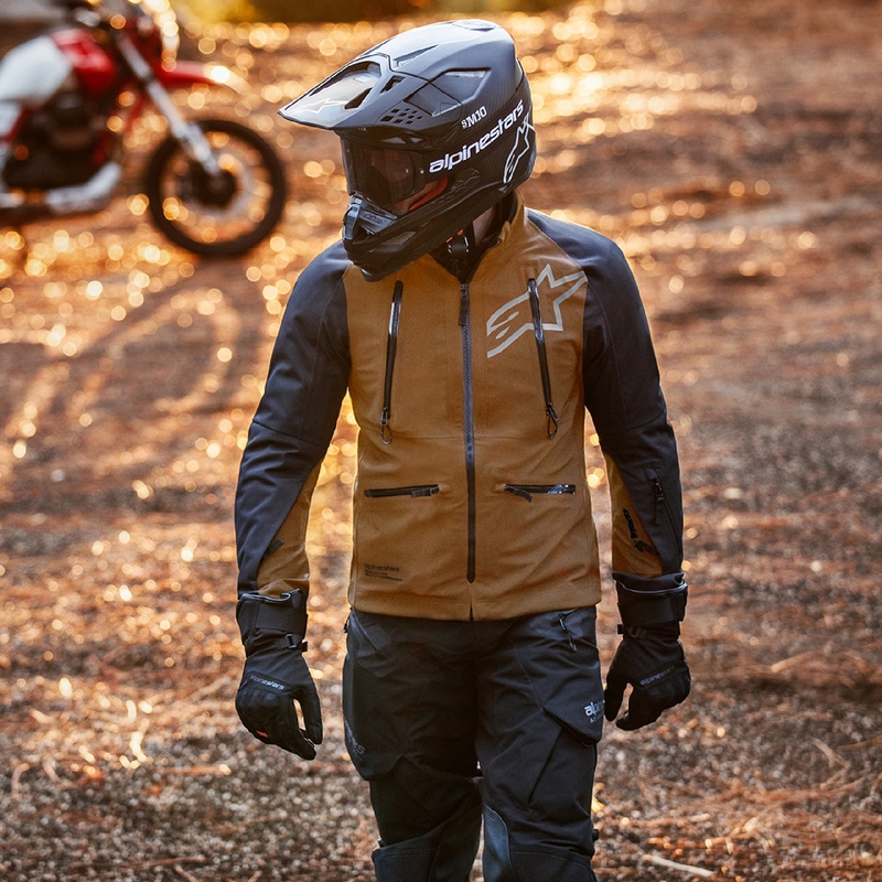 Alpinestars ST-7 Gore-Tex-takki ruskeanmusta