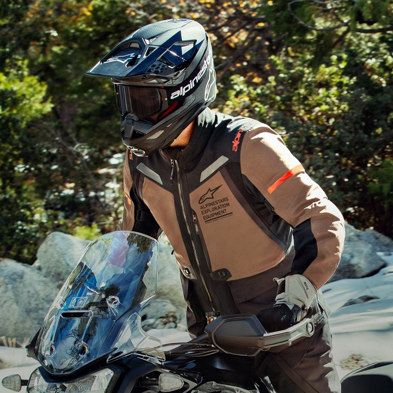 Alpinestars ST-7 Gore-Tex-takki ruskeanmusta