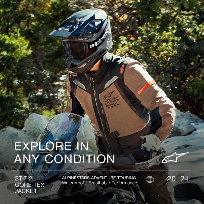 Alpinestars ST-7 Gore-Tex-takki ruskeanmusta