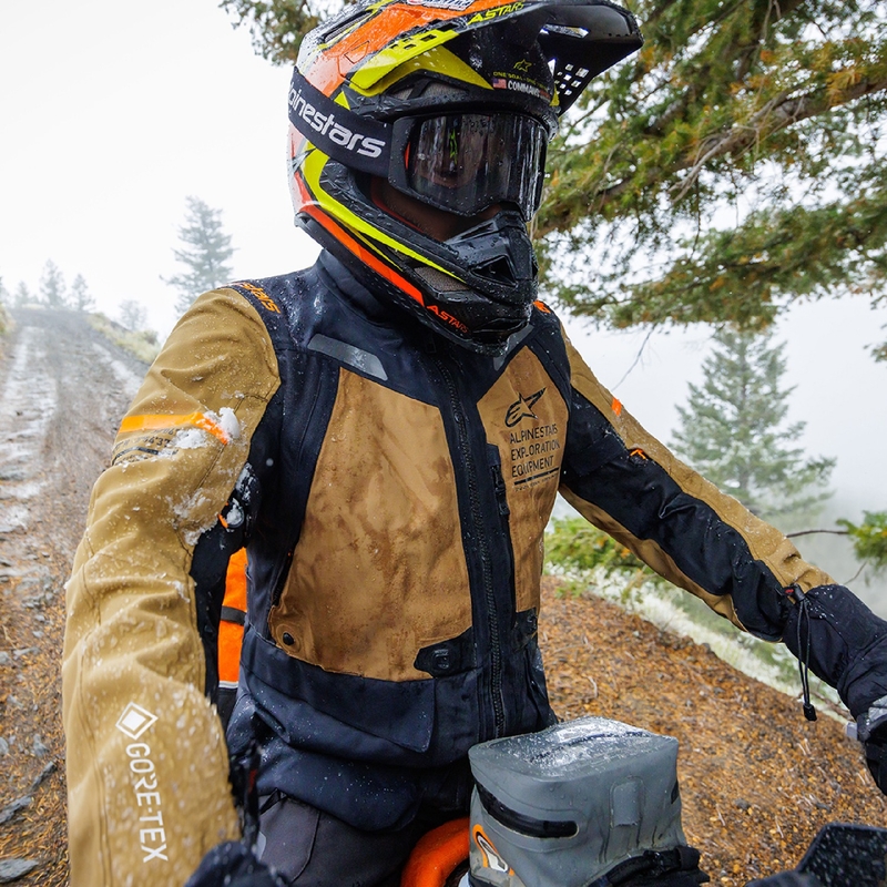 Alpinestars ST-7 Gore-Tex-takki ruskeanmusta