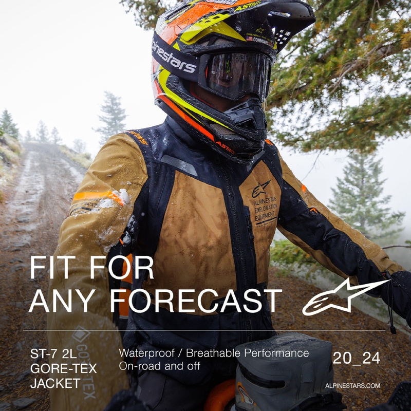 Alpinestars ST-7 Gore-Tex-takki ruskeanmusta