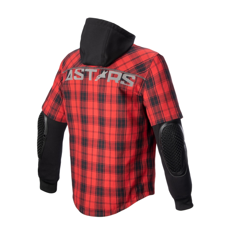 Moottoripyöräpaita Alpinestars MO.ST.EQ Tartan punainen ja musta