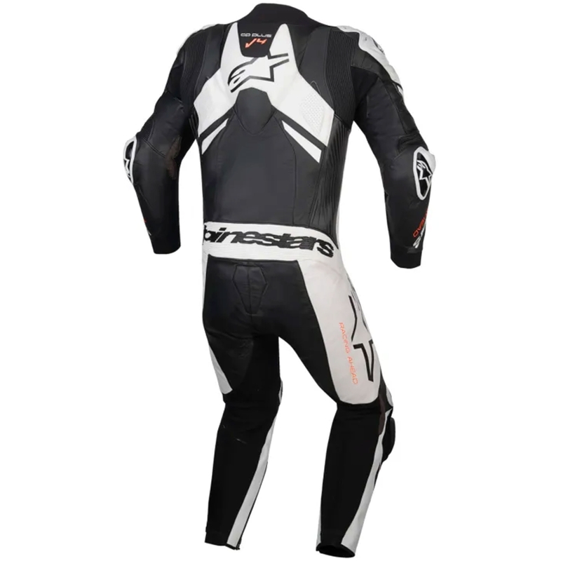 Alpinestars GP Plus V4 Sprint, Tech-air yhteensopiva musta-valko-punainen fluo