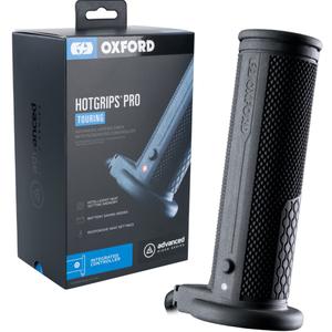 Oxford Hotgrips PRO Touring -lämmitettävät kahvat, joissa on integroitu ohjaimet kahvaan.