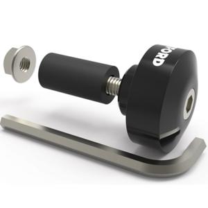 Oxford Bar Ends 1 ohjaustangon paino vähennyksellä musta 1 pari