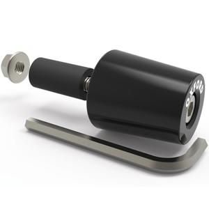 Oxford Bar Ends 3 ohjaustangon painot vähennyksellä musta 1 pari