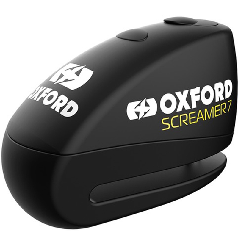 Oxford Screamer 7 levyjarrulukko integroidulla hälytyksellä musta-musta