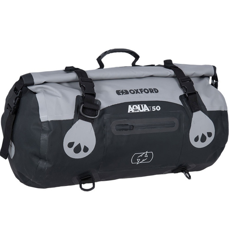 Vedenpitävä Oxford Aqua T-50 rullalaukku 50 l musta-harmaa