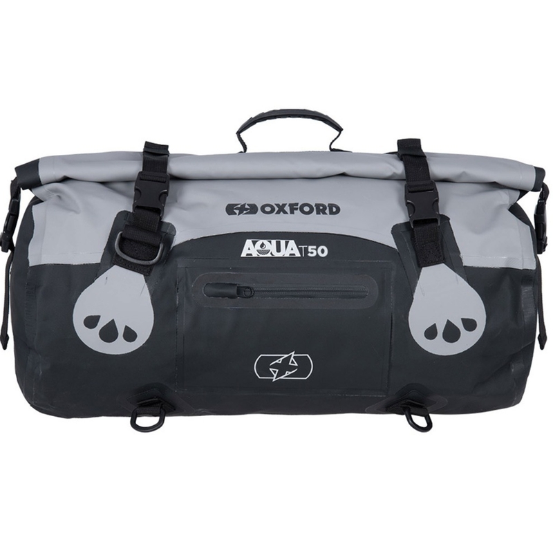 Vedenpitävä Oxford Aqua T-50 rullalaukku 50 l musta-harmaa