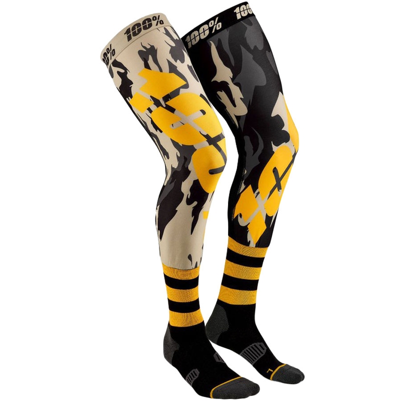 Polvisukat 100% - USA REV musta-aavikko-keltainen