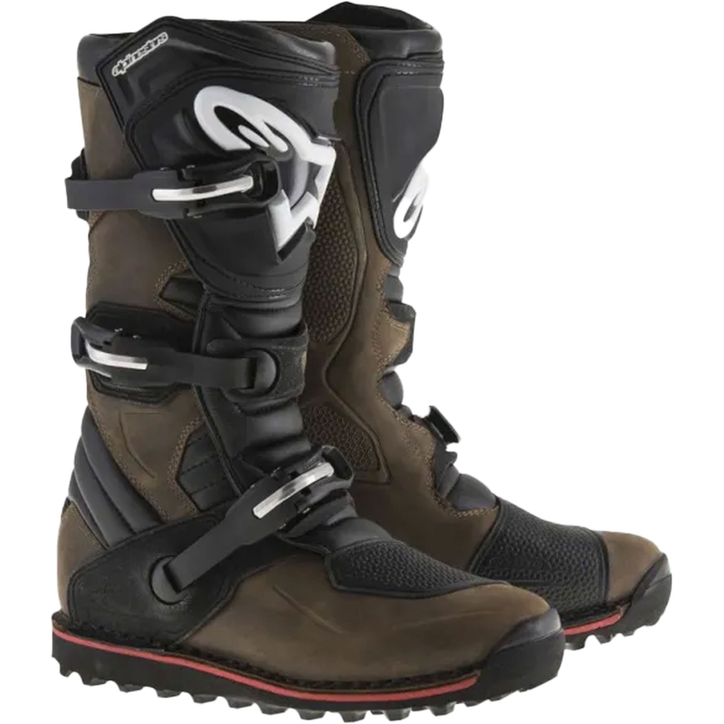 Alpinestars Tech Trial Moottoripyöräilykengät Öljytty nahka