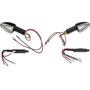Oxford LED Nuoli pitkä kirkas lasi ja musta kotelo