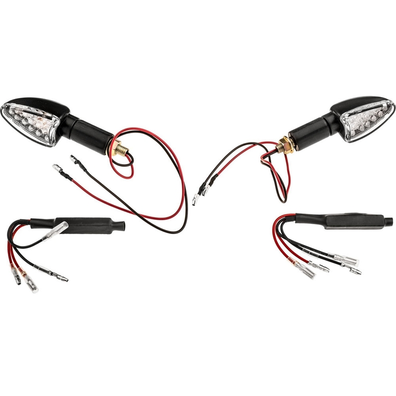 Oxford LED Nuoli pitkä kirkas lasi ja musta kotelo