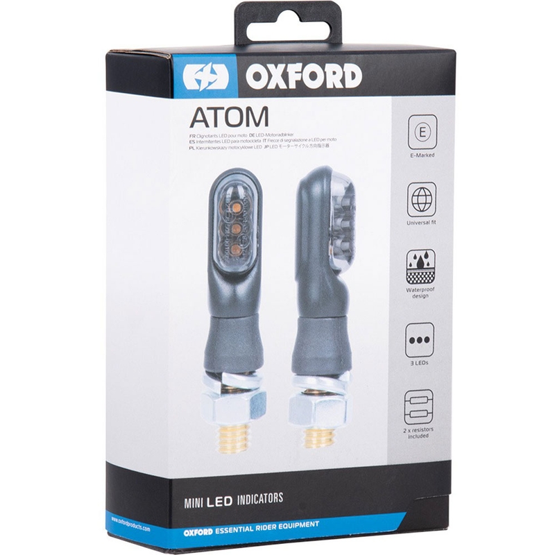 Oxford LED Atom mini-vilkut vastuksineen