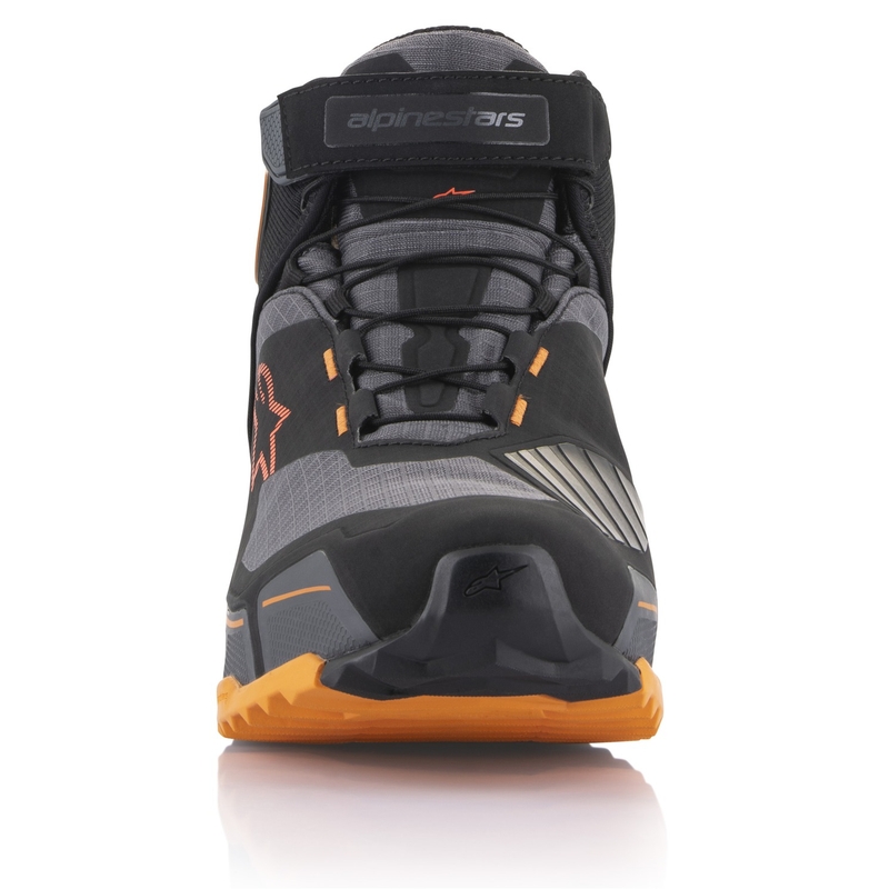 Alpinestars CR-X Drystar musta-ruskea-oranssi moottoripyöräsaappaat