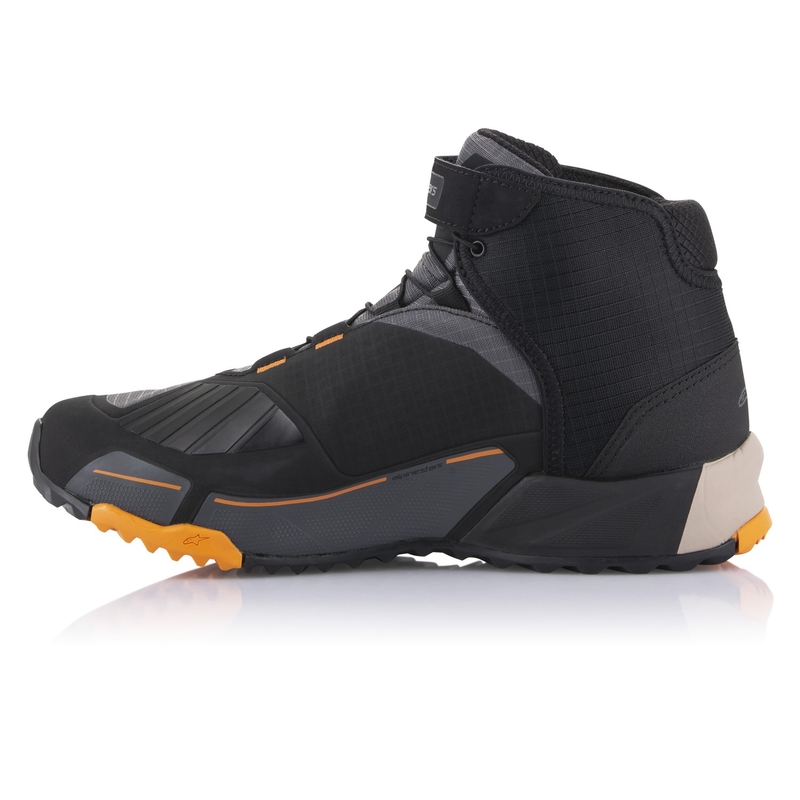 Alpinestars CR-X Drystar musta-ruskea-oranssi moottoripyöräsaappaat