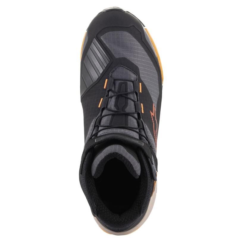 Alpinestars CR-X Drystar musta-ruskea-oranssi moottoripyöräsaappaat