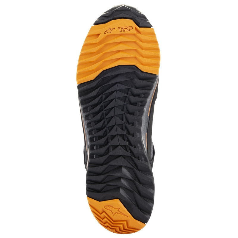Alpinestars CR-X Drystar musta-ruskea-oranssi moottoripyöräsaappaat