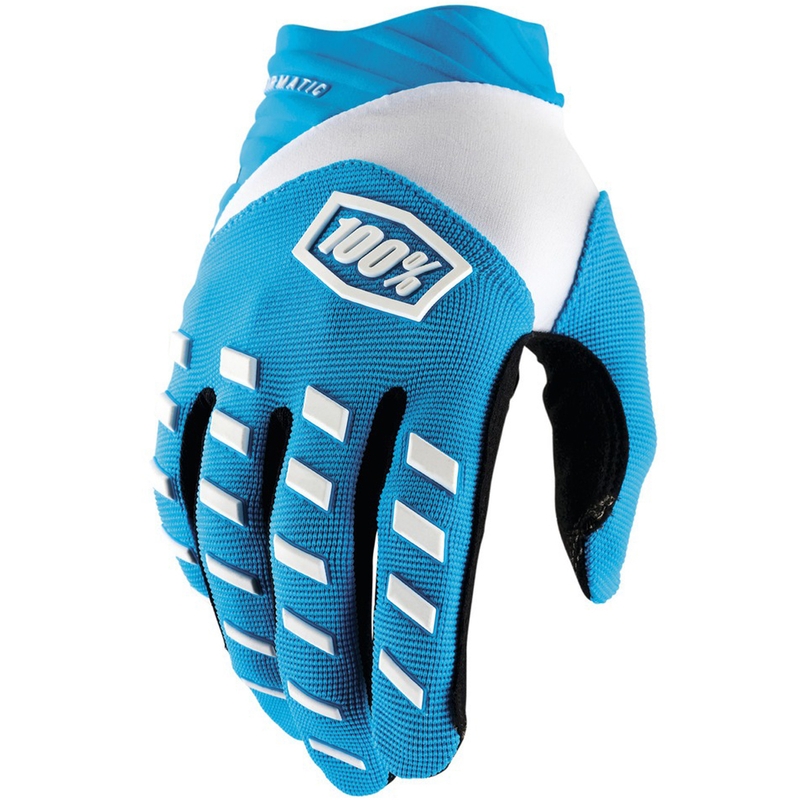 Motocross-hanskat 100% - USA AIRMATIC sininen