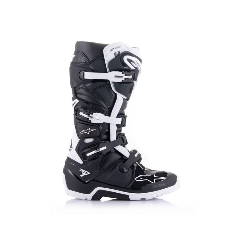 Alpinestars Tech 7 Enduro Drystar Mustavalkoinen Moottoripyöräilykengät
