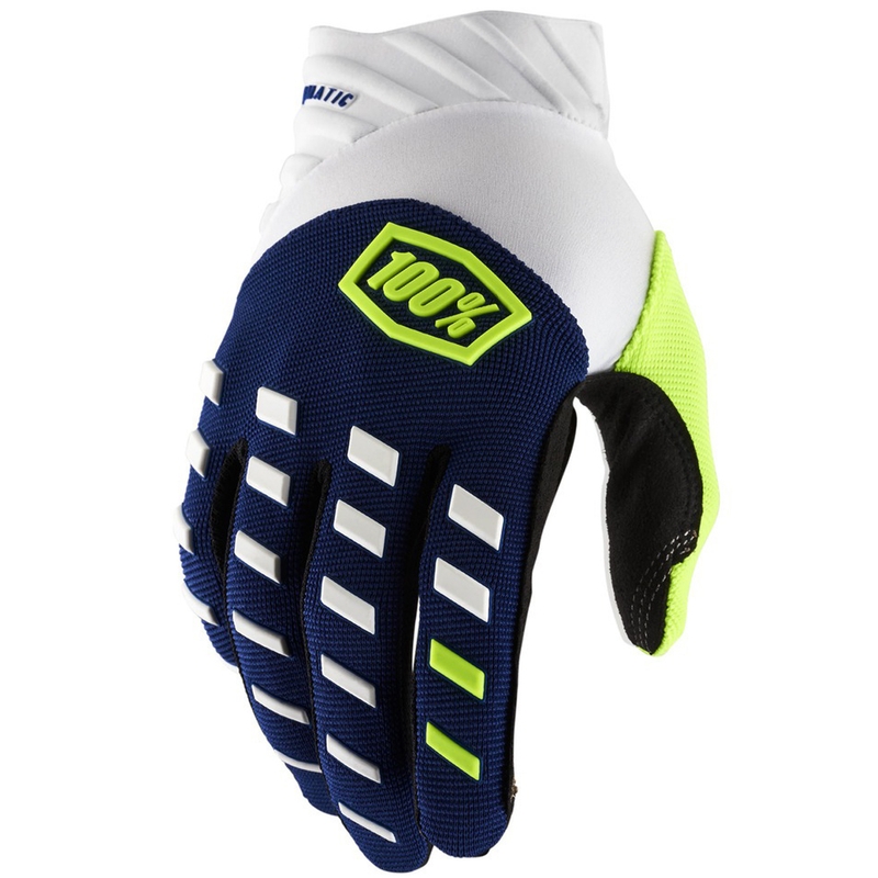 Motocross hanskat 100% - USA AIRMATIC sininen ja valkoinen
