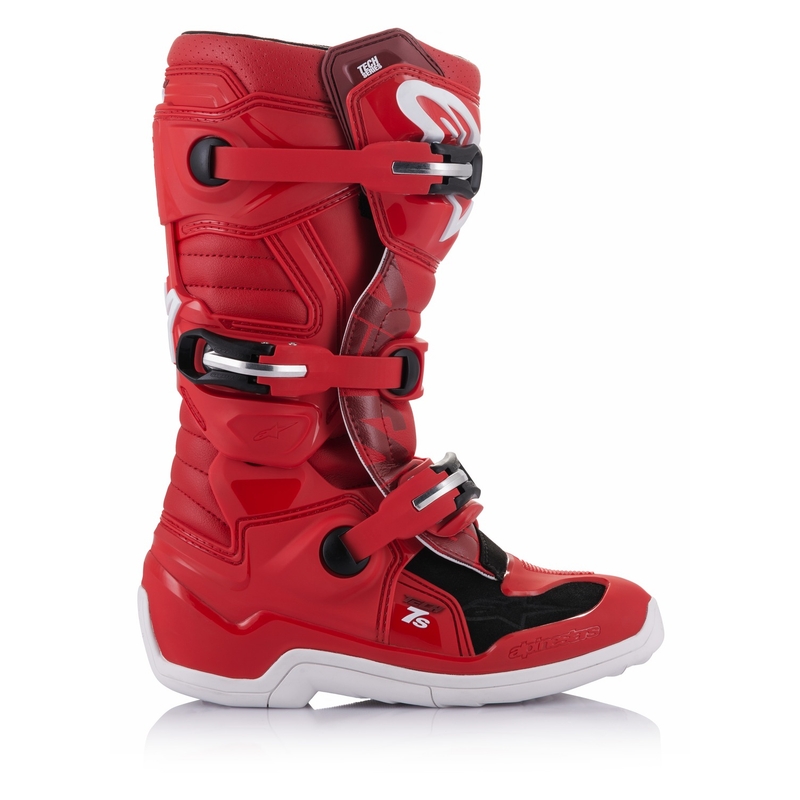 Lasten moottoripyörä saappaat Alpinestars Tech 7 S Punainen