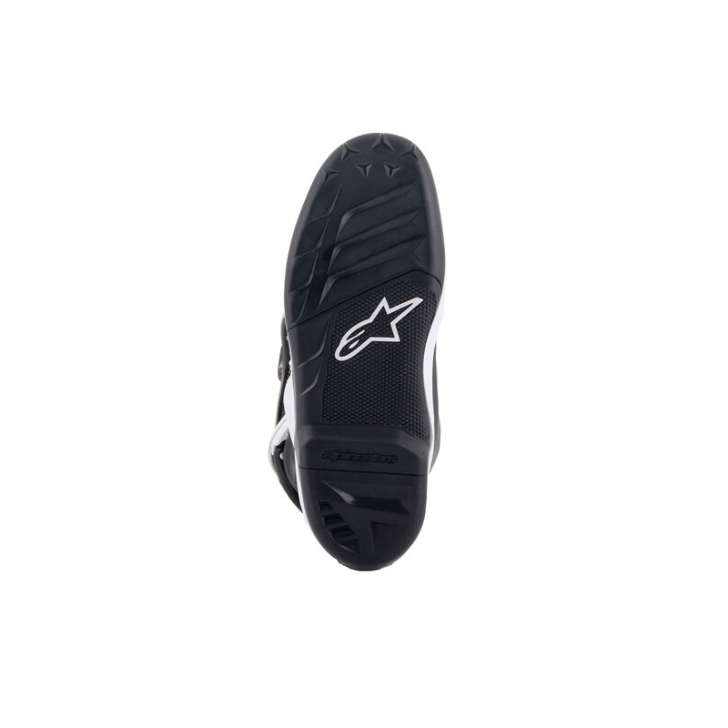 Alpinestars Tech 7 S mustat, valkoiset, keltaiset ja siniset moottoripyöräsaappaat lapsille.